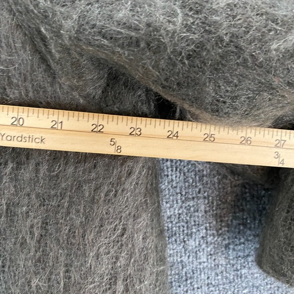 Vintage Alexon Jacket Womens M Mohair Fuzzy Open Front Old Money Quiet Luxury - Picture 9 of 11